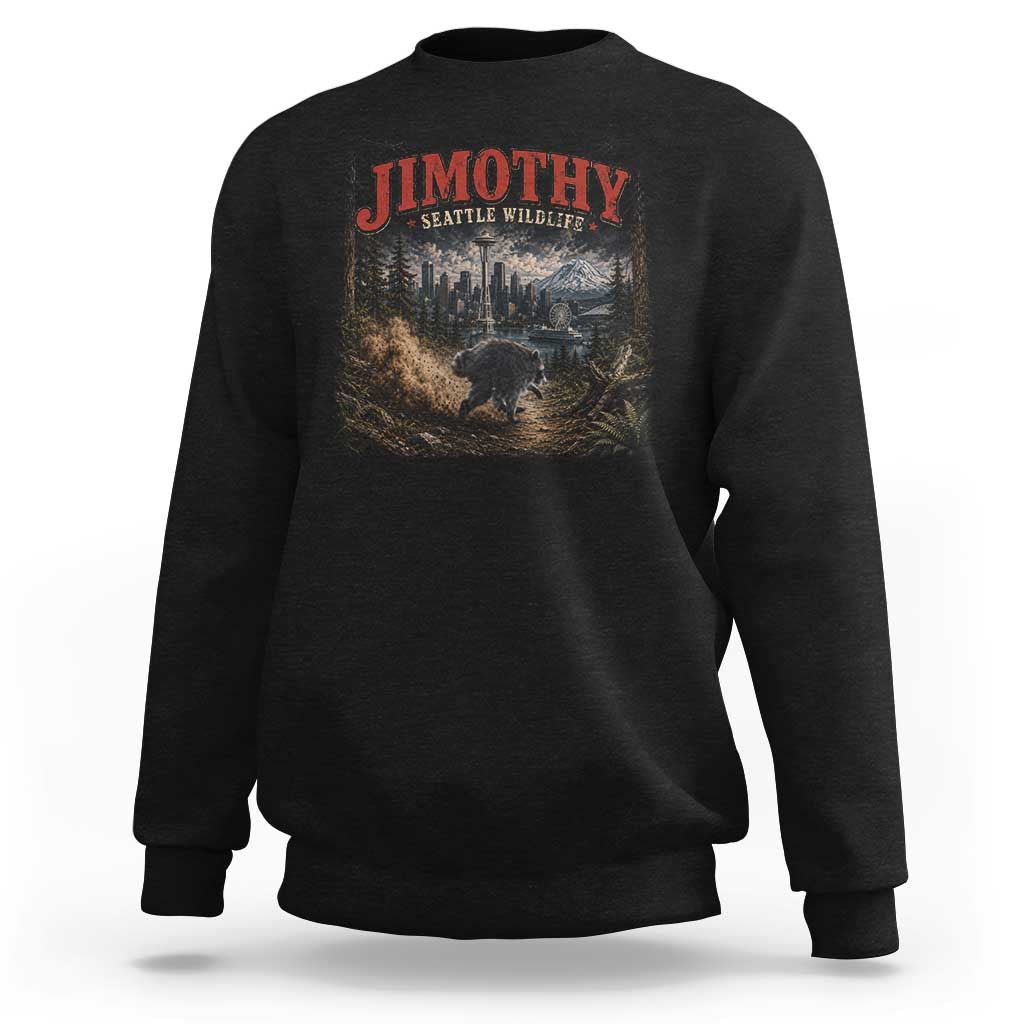 Vintage Jimothy Seattle Wildlife Raccoon Meme Sweatshirt