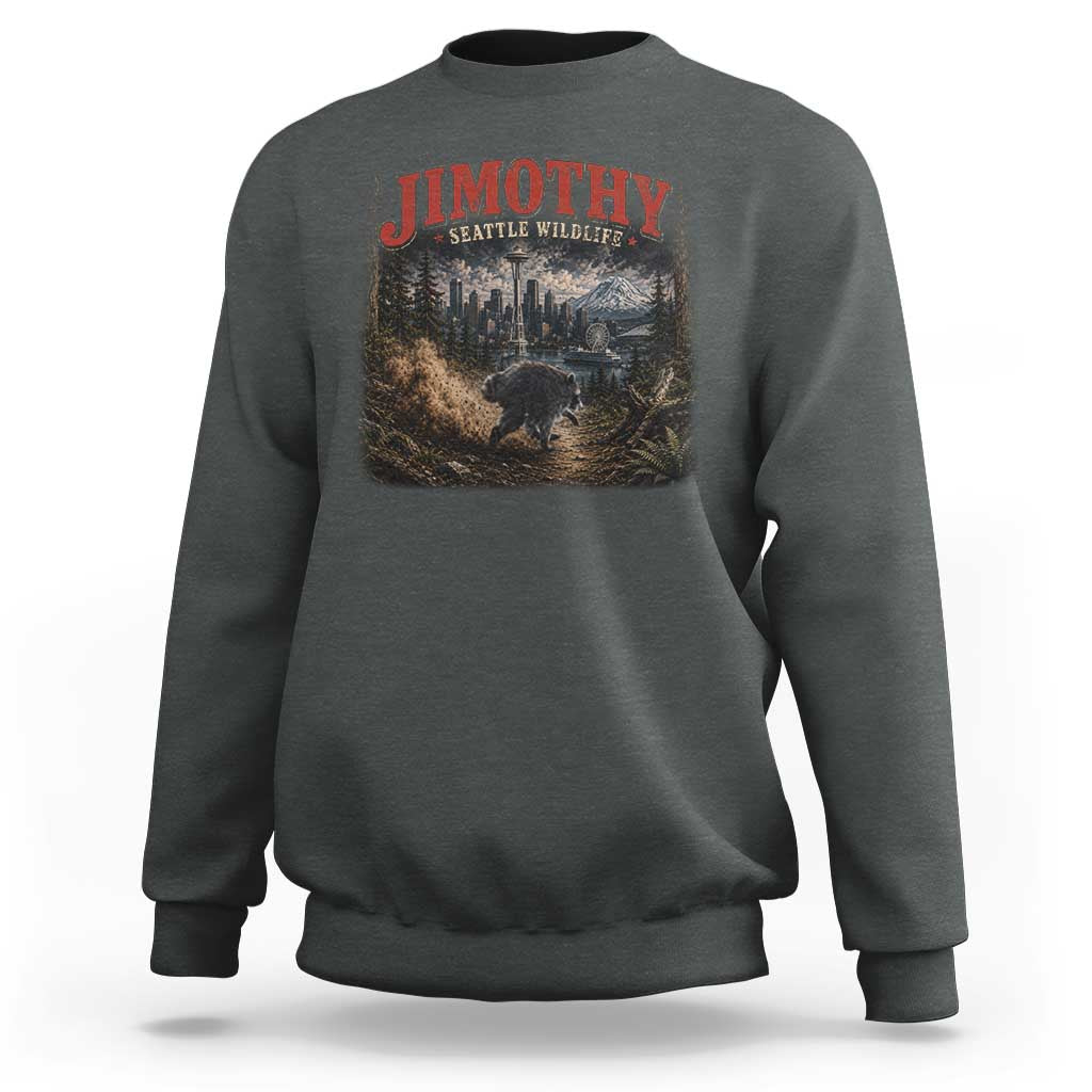 Vintage Jimothy Seattle Wildlife Raccoon Meme Sweatshirt