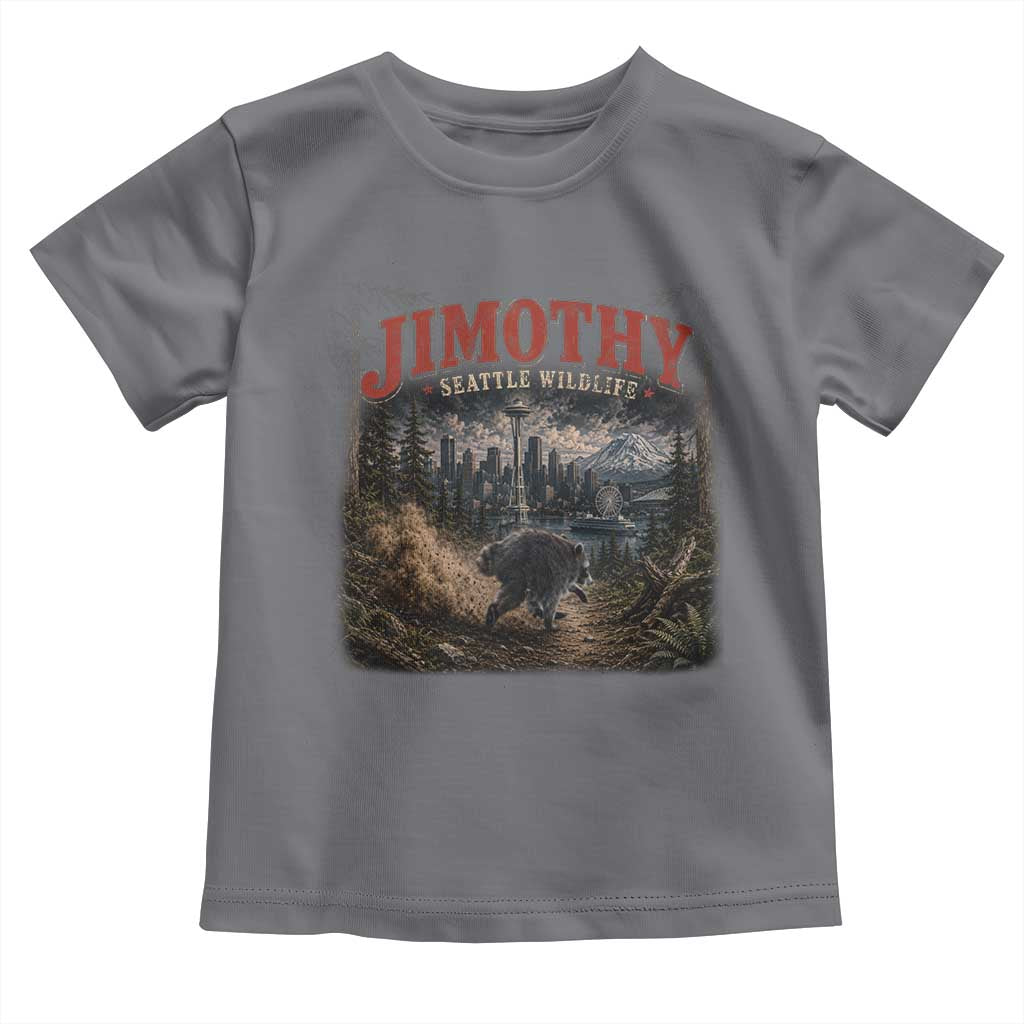 Vintage Jimothy Seattle Wildlife Raccoon Meme Toddler T Shirt