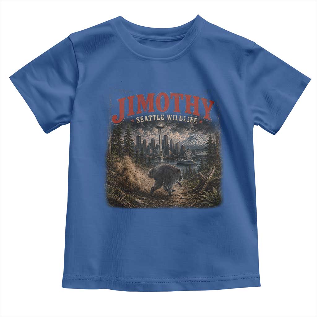 Vintage Jimothy Seattle Wildlife Raccoon Meme Toddler T Shirt