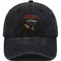 Vintage Jimothy Seattle Wildlife Raccoon Meme Washed Cotton Baseball Cap