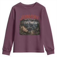 Vintage Jimothy Seattle Wildlife Raccoon Meme Youth Sweatshirt