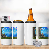 Jimothy Raccoon Dreamcore 4 in 1 Can Cooler Tumbler Seattle Trash Panda Gen Z Humor Rainbow Aesthetic