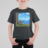 Jimothy Raccoon Dreamcore T Shirt For Kid Seattle Trash Panda Gen Z Humor Rainbow Aesthetic