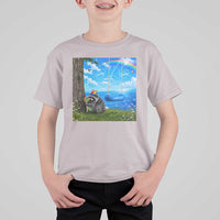Jimothy Raccoon Dreamcore T Shirt For Kid Seattle Trash Panda Gen Z Humor Rainbow Aesthetic