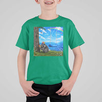 Jimothy Raccoon Dreamcore T Shirt For Kid Seattle Trash Panda Gen Z Humor Rainbow Aesthetic