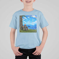 Jimothy Raccoon Dreamcore T Shirt For Kid Seattle Trash Panda Gen Z Humor Rainbow Aesthetic