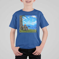 Jimothy Raccoon Dreamcore T Shirt For Kid Seattle Trash Panda Gen Z Humor Rainbow Aesthetic