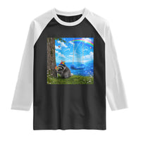 Jimothy Raccoon Dreamcore Raglan Shirt Seattle Trash Panda Gen Z Humor Rainbow Aesthetic