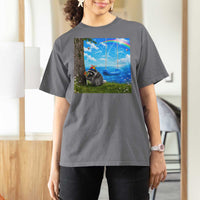 Jimothy Raccoon Dreamcore T Shirt For Women Seattle Trash Panda Gen Z Humor Rainbow Aesthetic