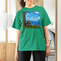 Jimothy Raccoon Dreamcore T Shirt For Women Seattle Trash Panda Gen Z Humor Rainbow Aesthetic