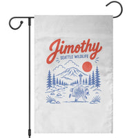 Jimothy Seattle Raccoon Garden Flag Vintage Graphic Viral Short Spine Trash Panda Wildlife
