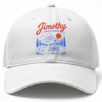 Jimothy Seattle Raccoon Baseball Cap Vintage Graphic Viral Short Spine Trash Panda Wildlife