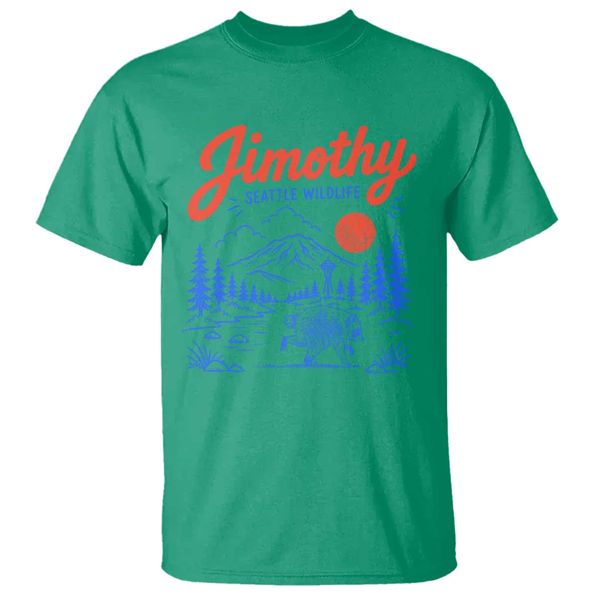Jimothy Seattle Raccoon T Shirt Vintage Graphic Viral Short Spine Trash Panda Wildlife