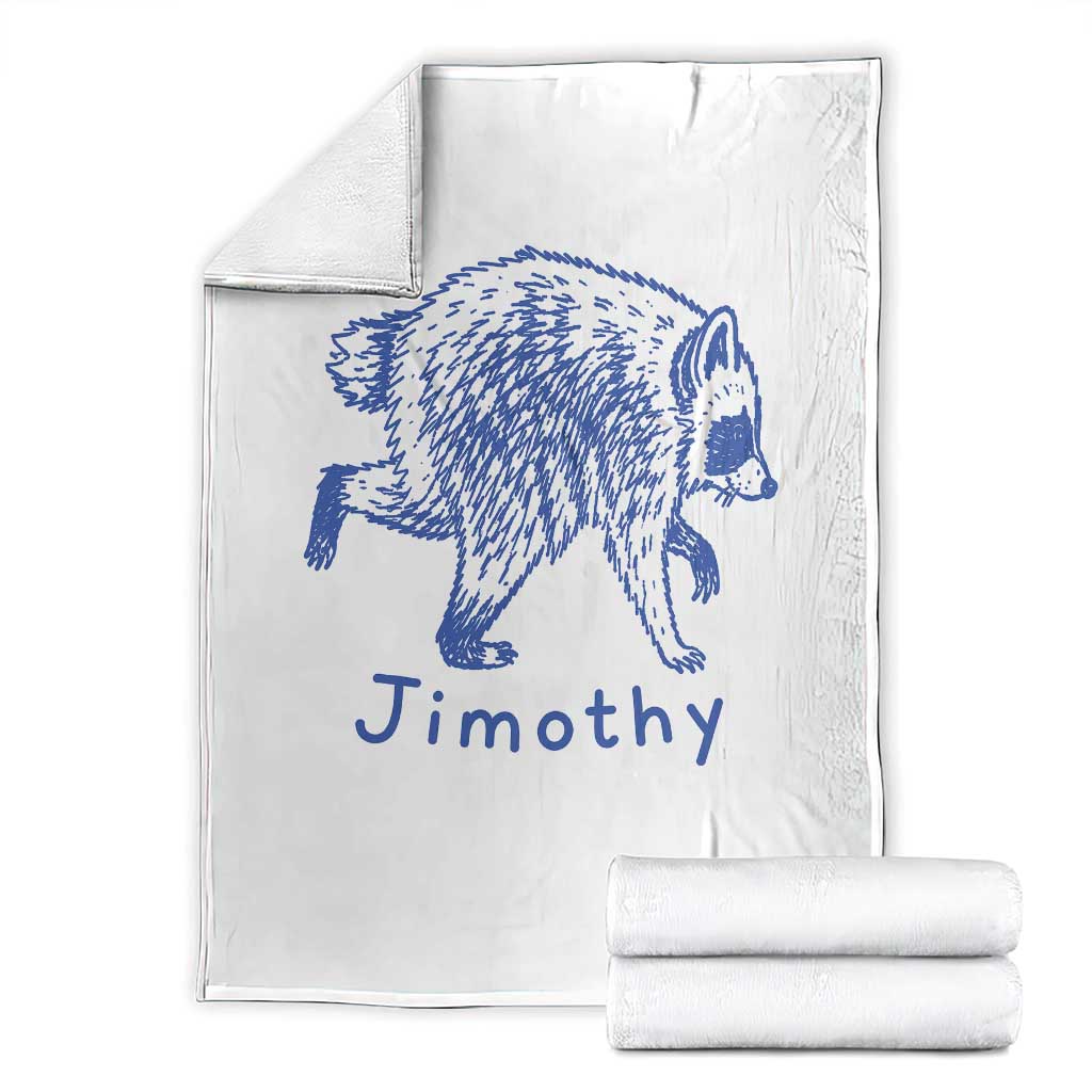 Jimothy Viral Raccoon Throw Blanket Funny Trash Panda Wildlife