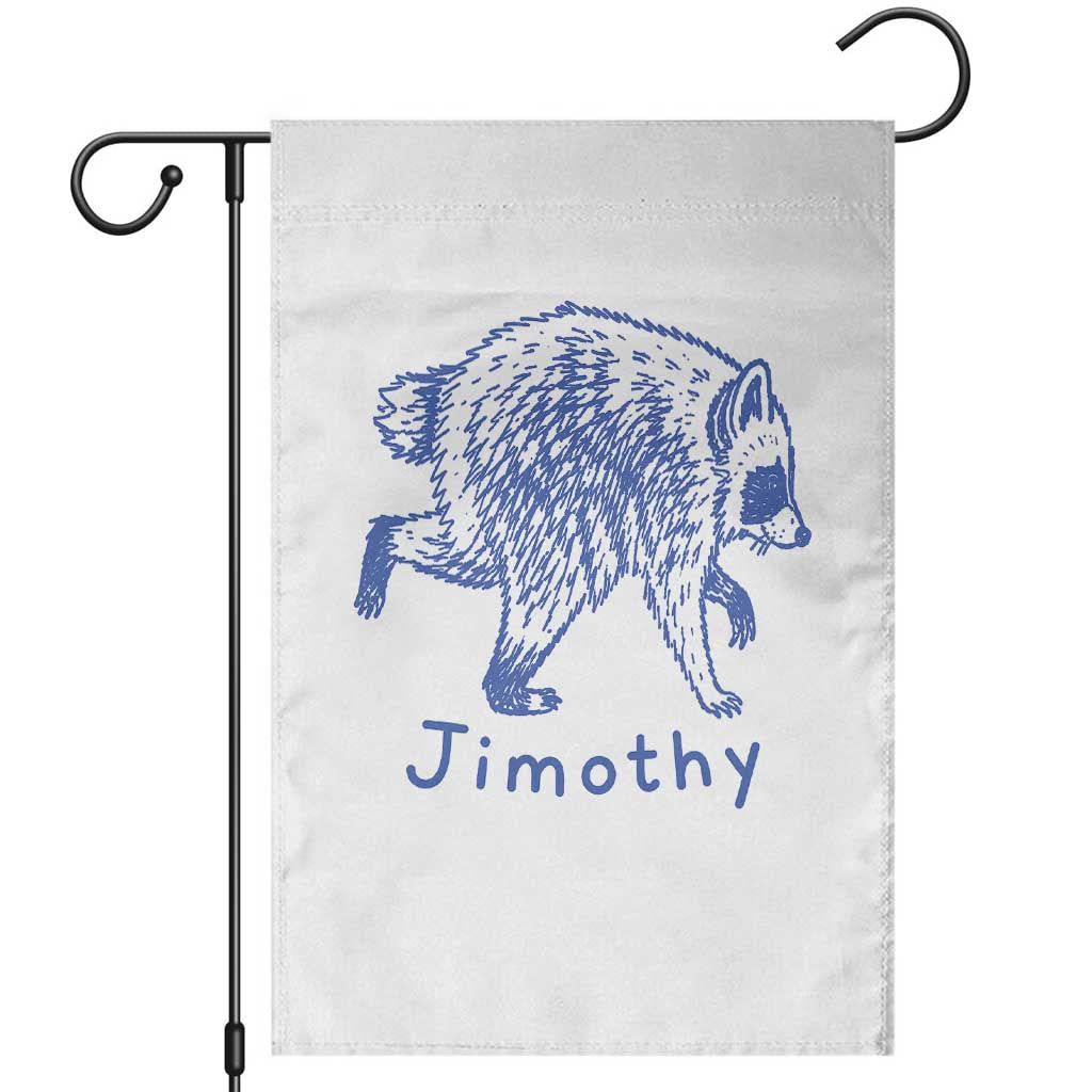 Jimothy Viral Raccoon Garden Flag Funny Trash Panda Wildlife