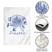 Jimothy Viral Raccoon Garden Flag Funny Trash Panda Wildlife
