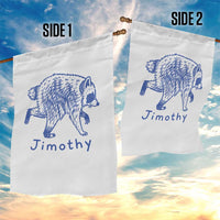 Jimothy Viral Raccoon Garden Flag Funny Trash Panda Wildlife