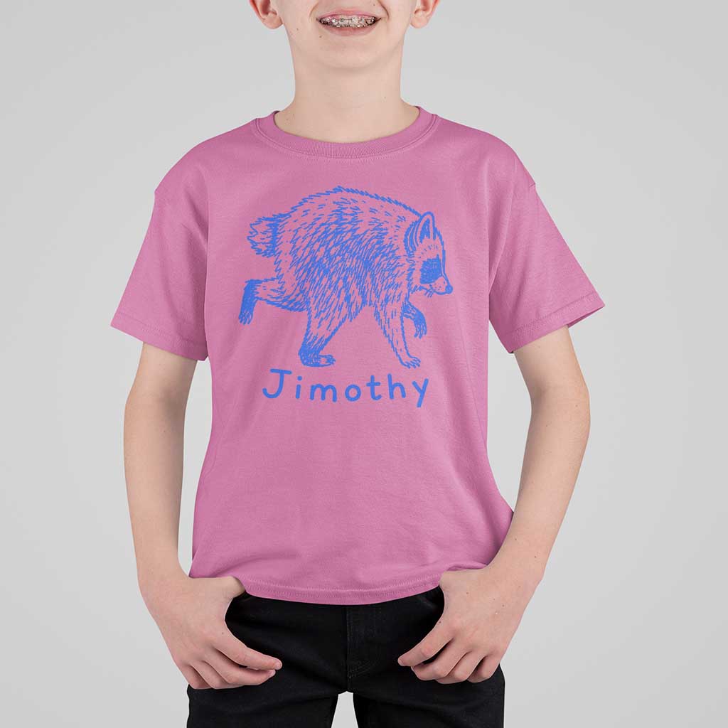 Jimothy Viral Raccoon T Shirt For Kid Funny Trash Panda Wildlife