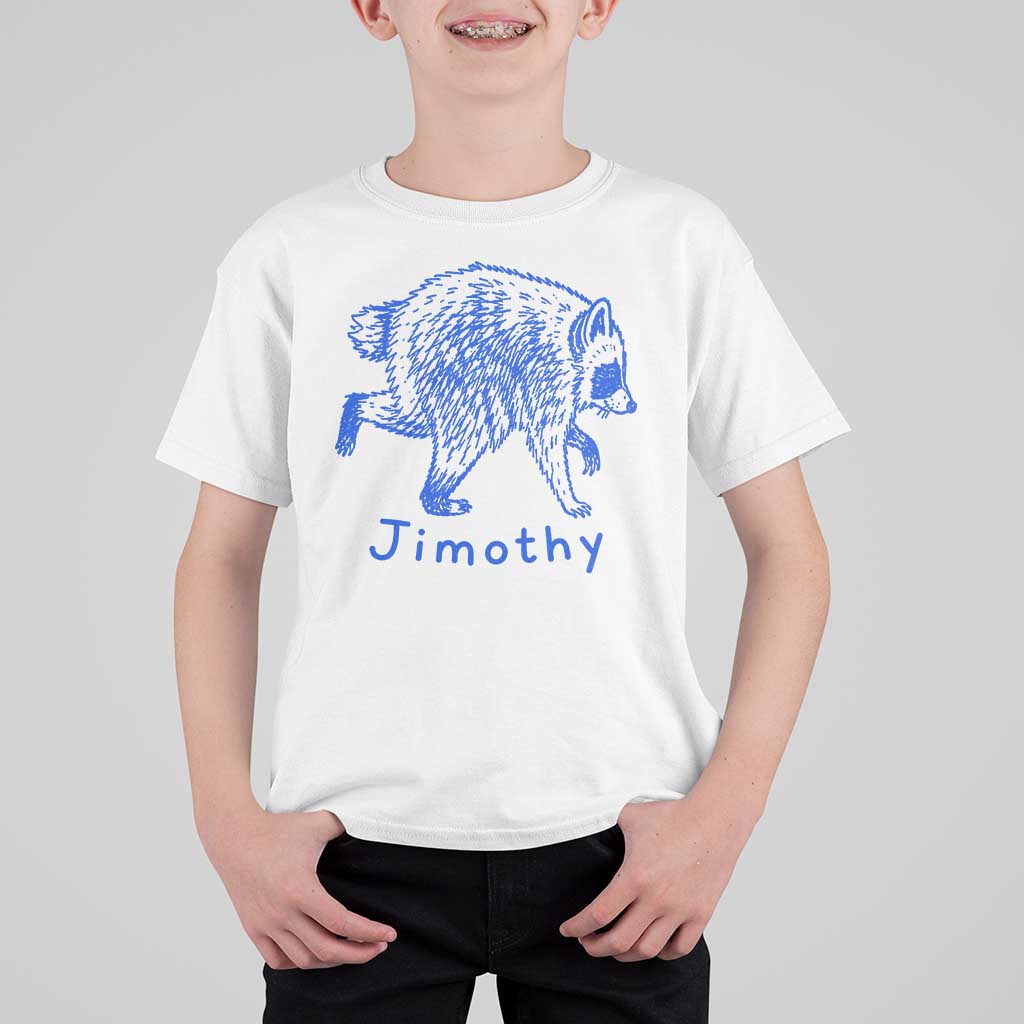 Jimothy Viral Raccoon T Shirt For Kid Funny Trash Panda Wildlife