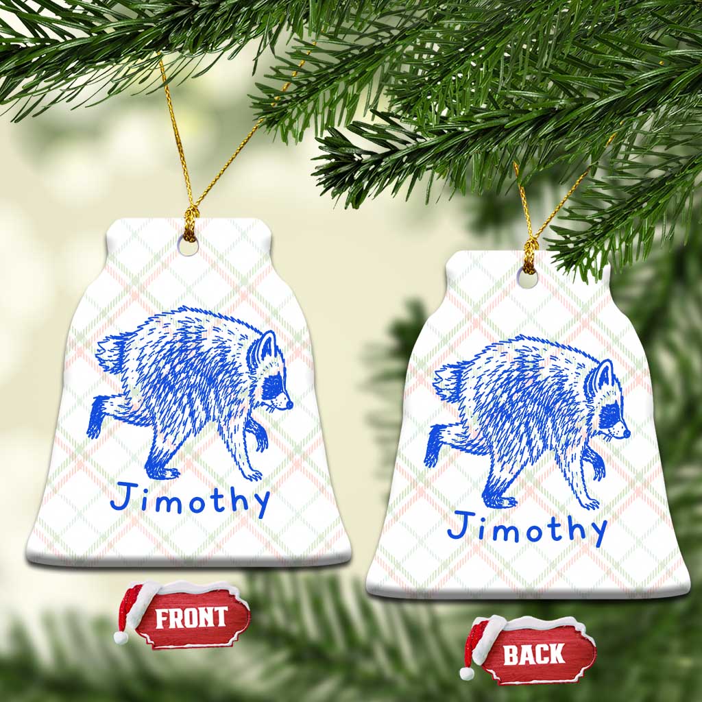 Jimothy Viral Raccoon Ceramic Ornament Funny Trash Panda Wildlife