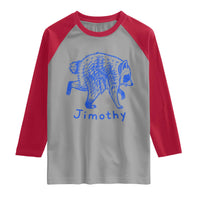 Jimothy Viral Raccoon Raglan Shirt Funny Trash Panda Wildlife