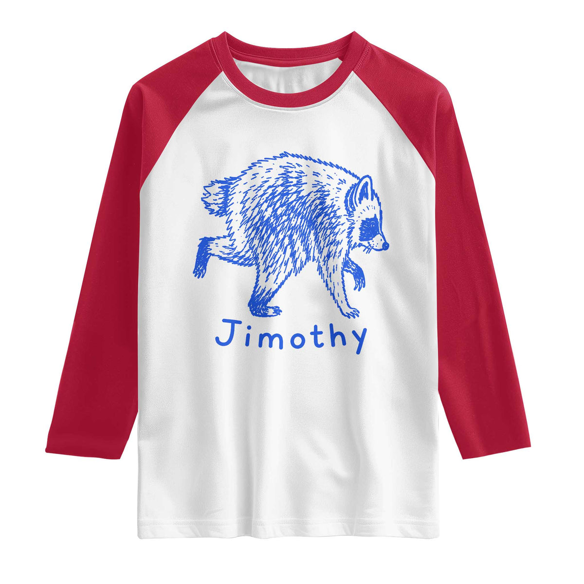 Jimothy Viral Raccoon Raglan Shirt Funny Trash Panda Wildlife