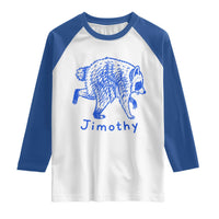Jimothy Viral Raccoon Raglan Shirt Funny Trash Panda Wildlife