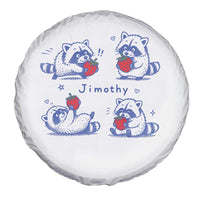 Funny Jimothy Viral Raccoon Spare Tire Cover Cute Baby Trash Panda Strawberry