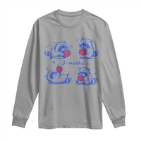 Funny Jimothy Viral Raccoon Long Sleeve Shirt Cute Baby Trash Panda Strawberry