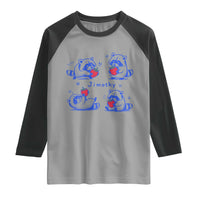 Funny Jimothy Viral Raccoon Raglan Shirt Cute Baby Trash Panda Strawberry