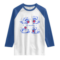 Funny Jimothy Viral Raccoon Raglan Shirt Cute Baby Trash Panda Strawberry