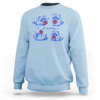 Funny Jimothy Viral Raccoon Sweatshirt Cute Baby Trash Panda Strawberry