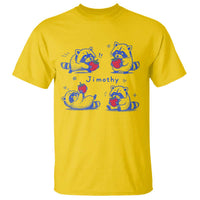 Funny Jimothy Viral Raccoon T Shirt Cute Baby Trash Panda Strawberry