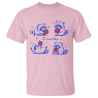 Funny Jimothy Viral Raccoon T Shirt Cute Baby Trash Panda Strawberry