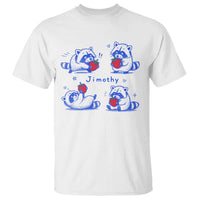Funny Jimothy Viral Raccoon T Shirt Cute Baby Trash Panda Strawberry