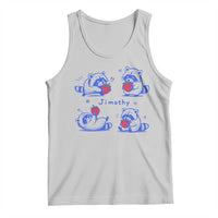 Funny Jimothy Viral Raccoon Tank Top Cute Baby Trash Panda Strawberry