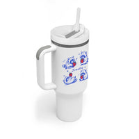 Funny Jimothy Viral Raccoon Tumbler With Handle Cute Baby Trash Panda Strawberry