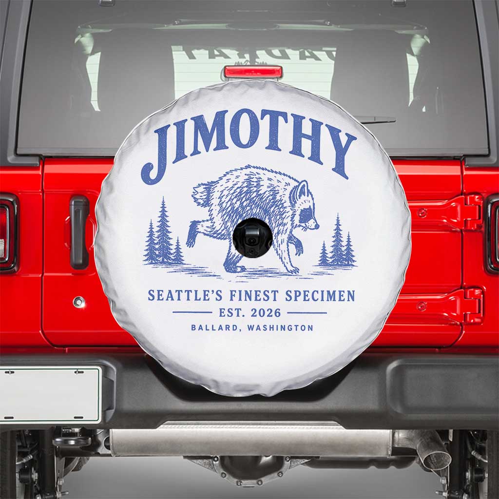 Jimothy Viral Raccoon From Seattle Spare Tire Cover Funny Trash Panda Wildlife Seattle Feral Legend