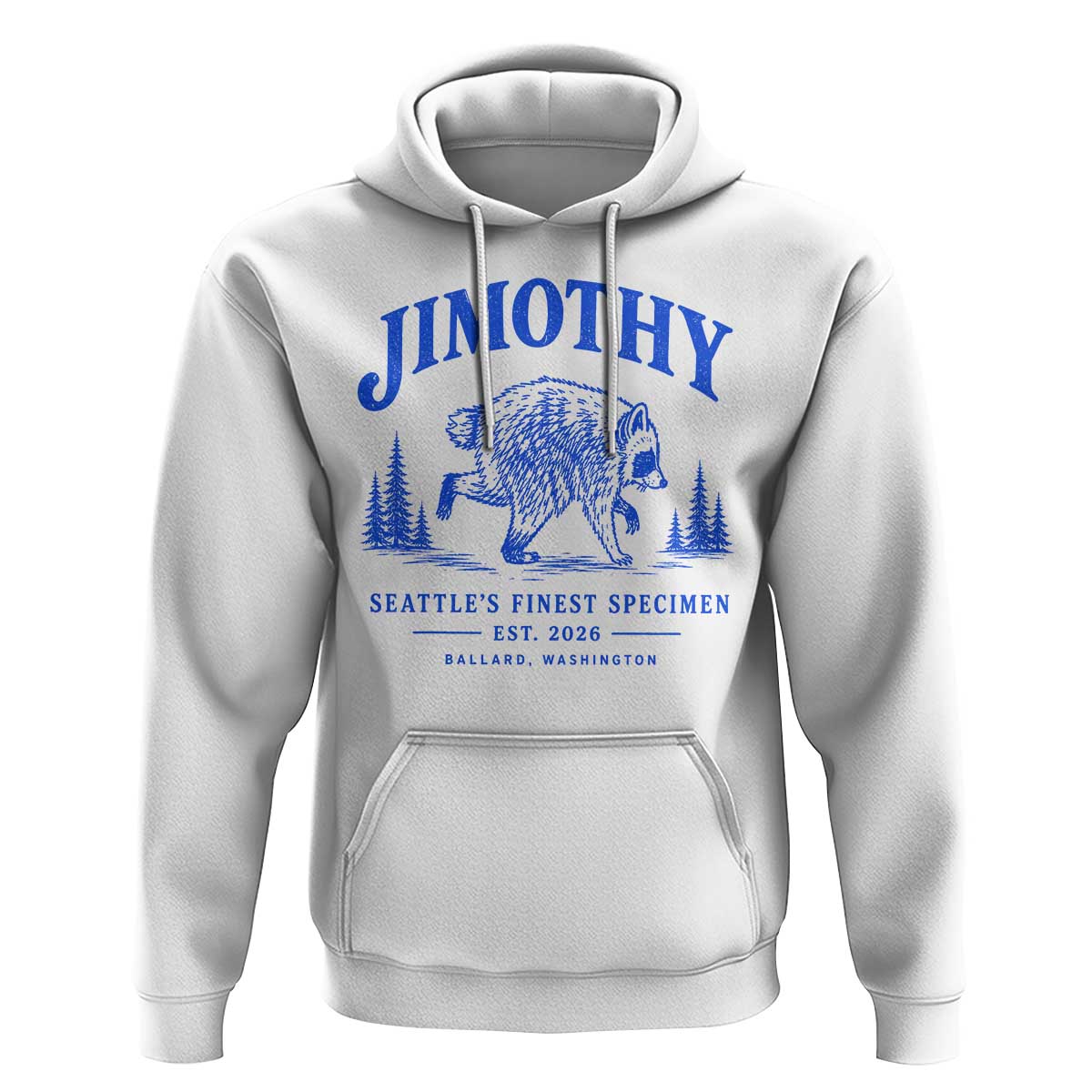 Jimothy Viral Raccoon From Seattle Hoodie Funny Trash Panda Wildlife Seattle Feral Legend