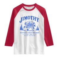 Jimothy Viral Raccoon From Seattle Raglan Shirt Funny Trash Panda Wildlife Seattle Feral Legend