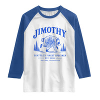 Jimothy Viral Raccoon From Seattle Raglan Shirt Funny Trash Panda Wildlife Seattle Feral Legend