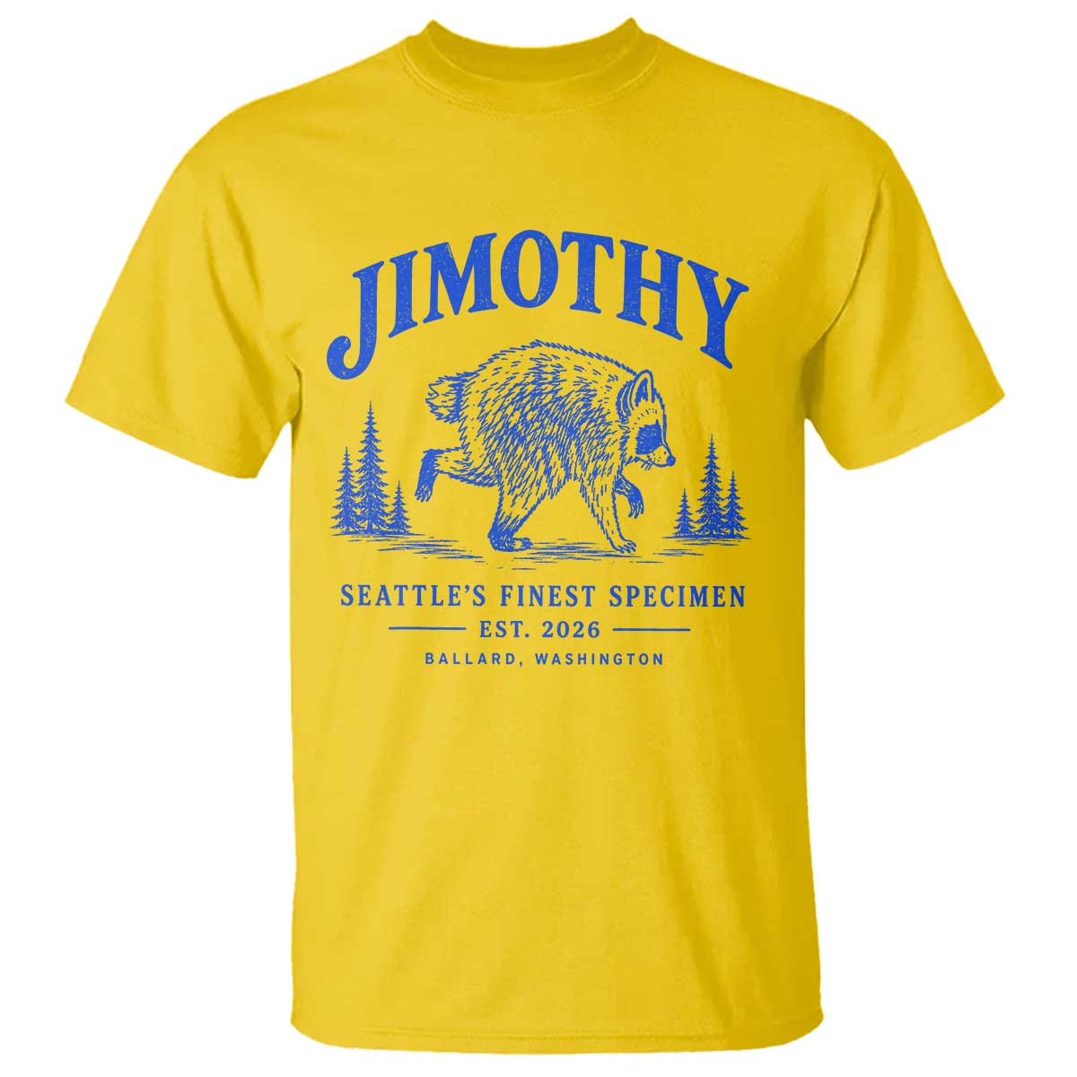 Jimothy Viral Raccoon From Seattle T Shirt Funny Trash Panda Wildlife Seattle Feral Legend