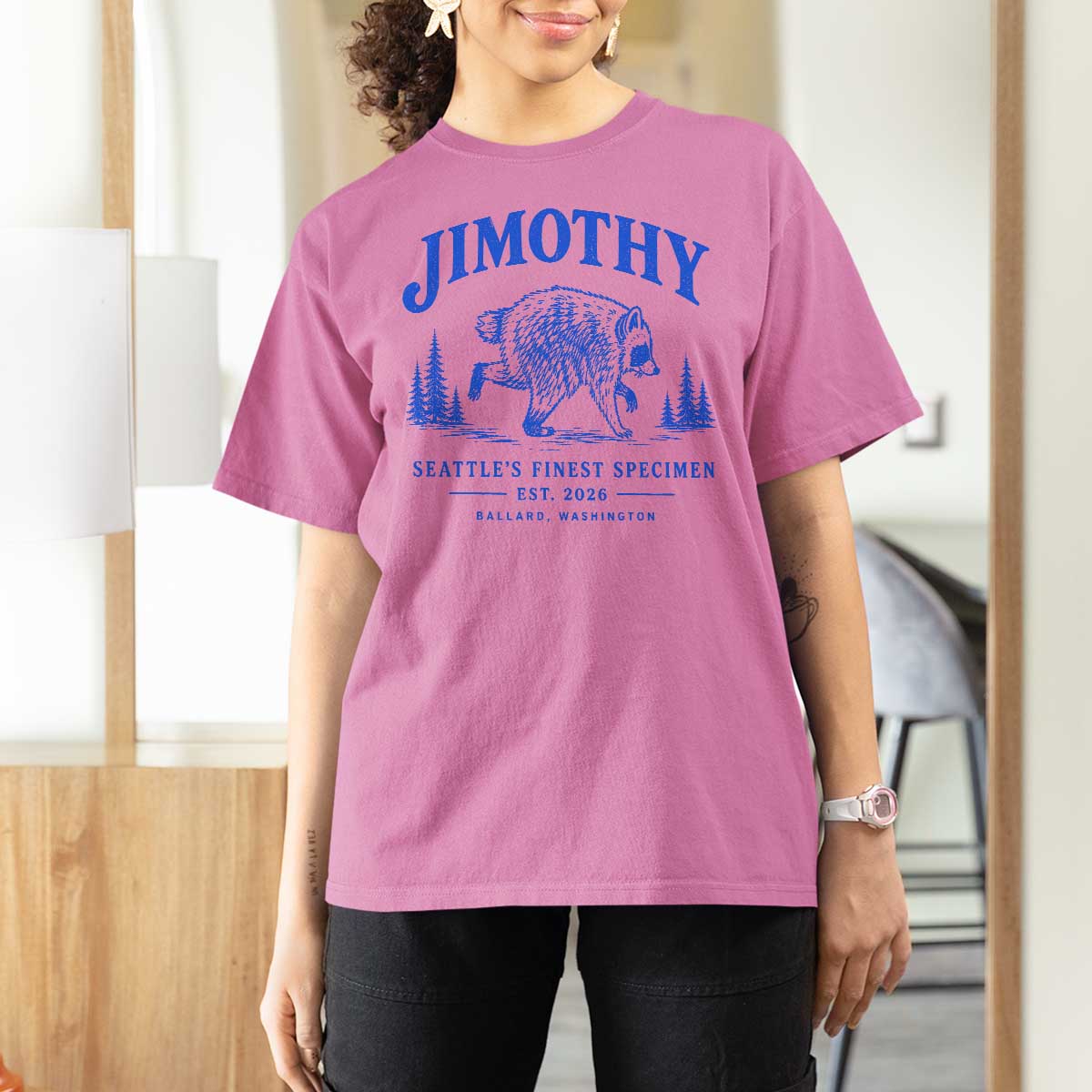 Jimothy Viral Raccoon From Seattle T Shirt For Women Funny Trash Panda Wildlife Seattle Feral Legend