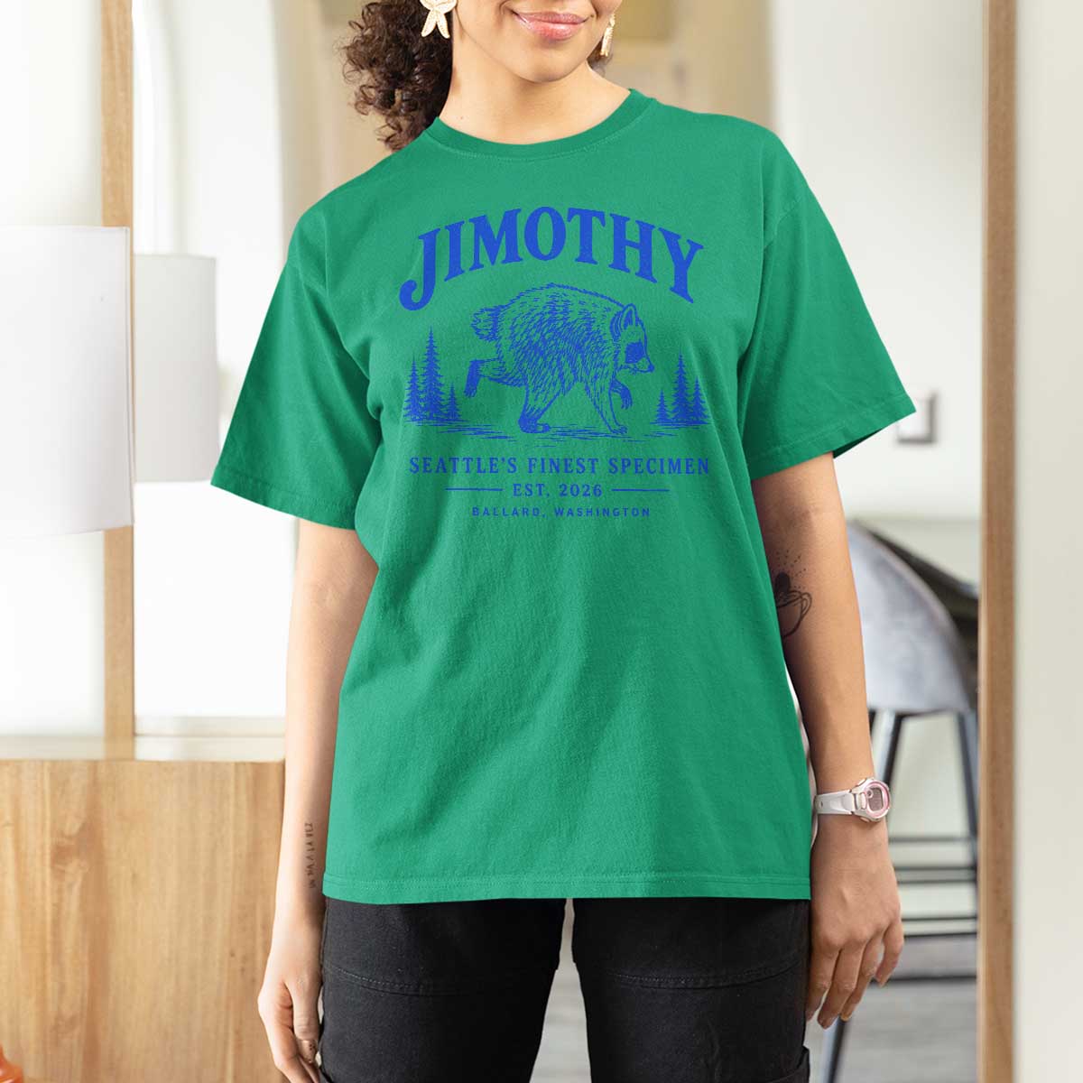 Jimothy Viral Raccoon From Seattle T Shirt For Women Funny Trash Panda Wildlife Seattle Feral Legend