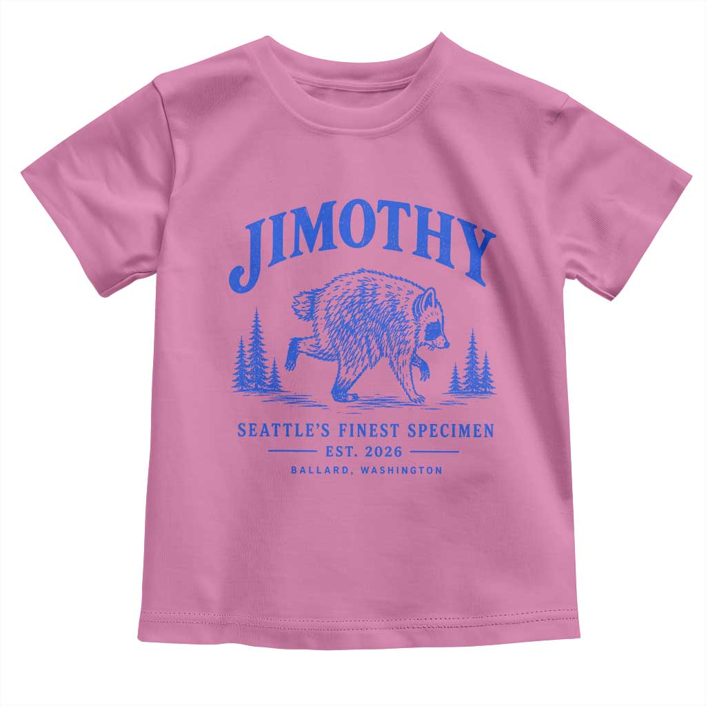 Jimothy Viral Raccoon From Seattle Toddler T Shirt Funny Trash Panda Wildlife Seattle Feral Legend