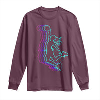 Basketball Girl Long Sleeve Shirt Player Slam Dunk Teens Girls - Wonder Print Shop