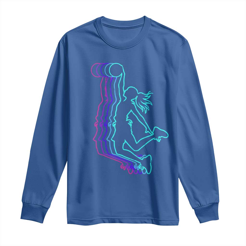 Basketball Girl Long Sleeve Shirt Player Slam Dunk Teens Girls - Wonder Print Shop