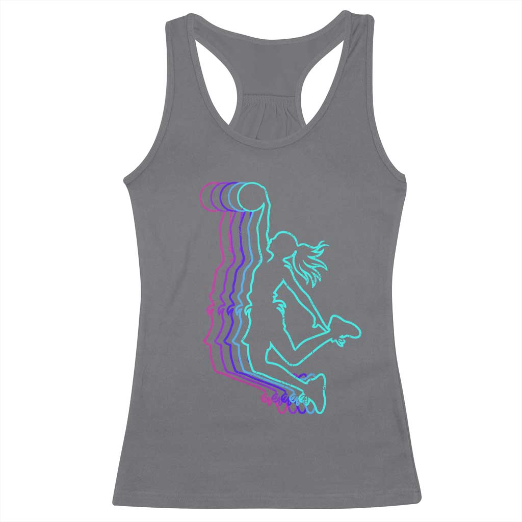 Basketball Girl Racerback Tank Top Player Slam Dunk Teens Girls - Wonder Print Shop