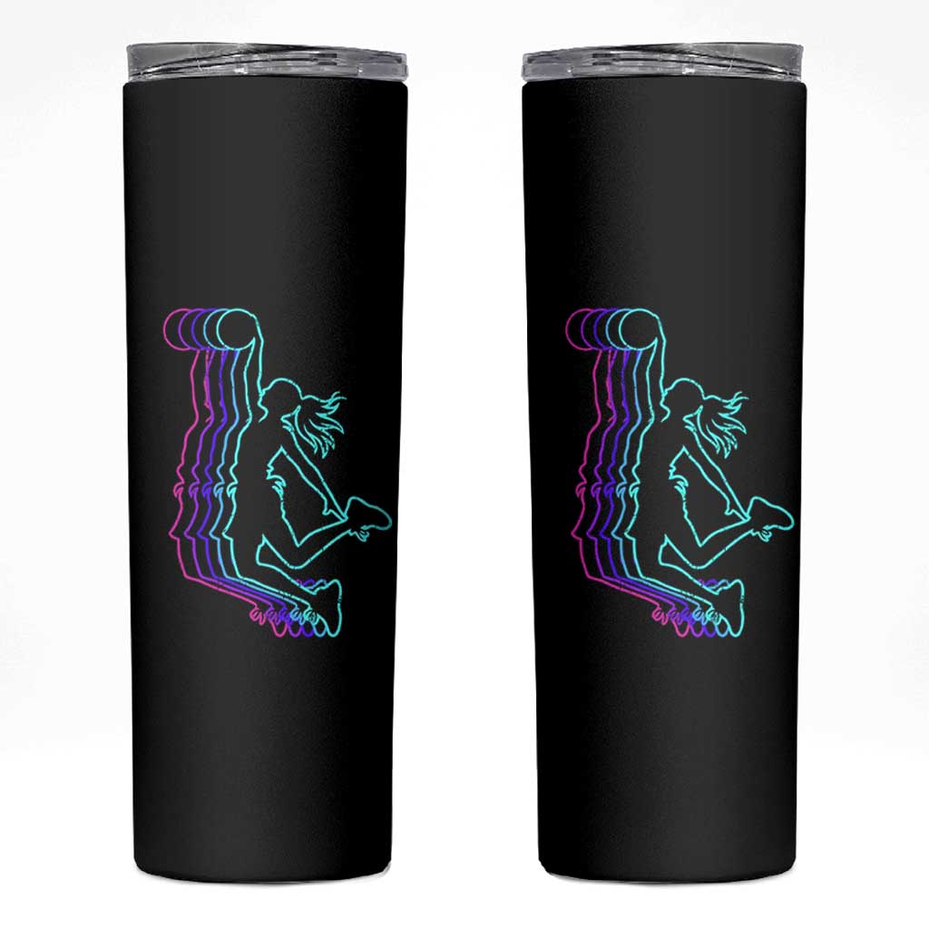 Basketball Girl Skinny Tumbler Player Slam Dunk Teens Girls - Wonder Print Shop
